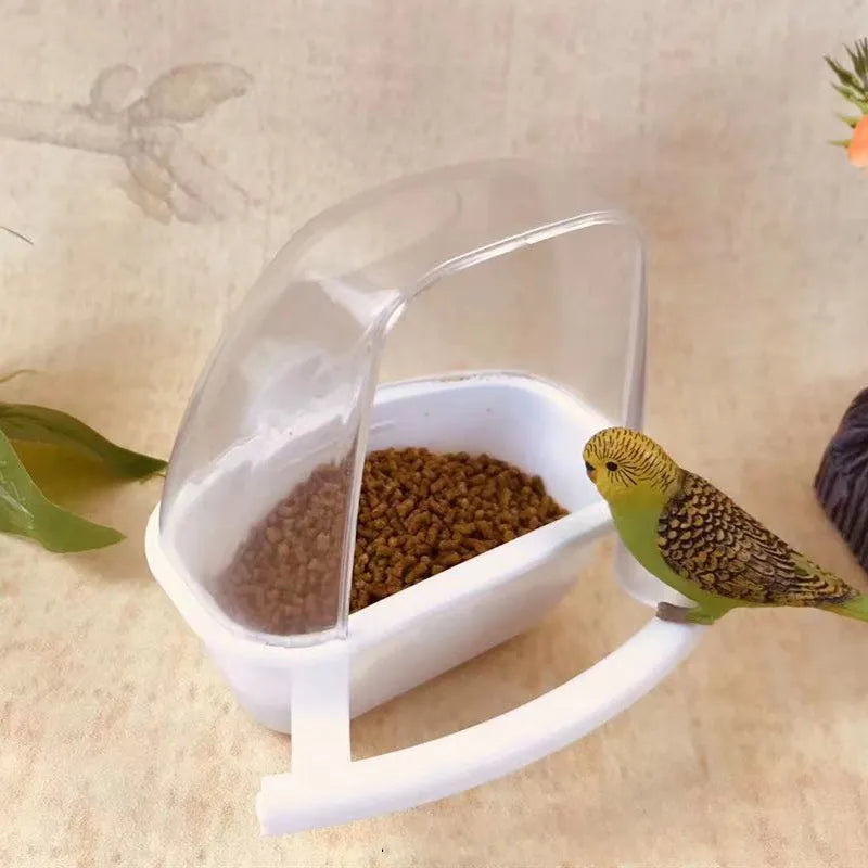 Pet Cage Plastic Food Container Bird Supplies