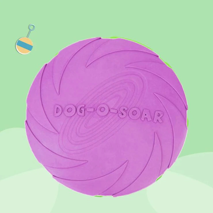 Soft Flexible Rubber Flying Disc Dog Toys