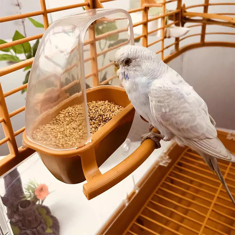Pet Cage Plastic Food Container Bird Supplies