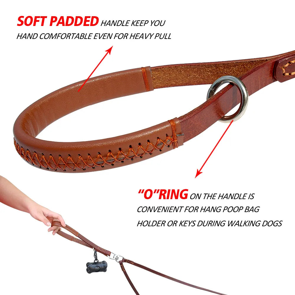Two Ways Pet Leather Leads