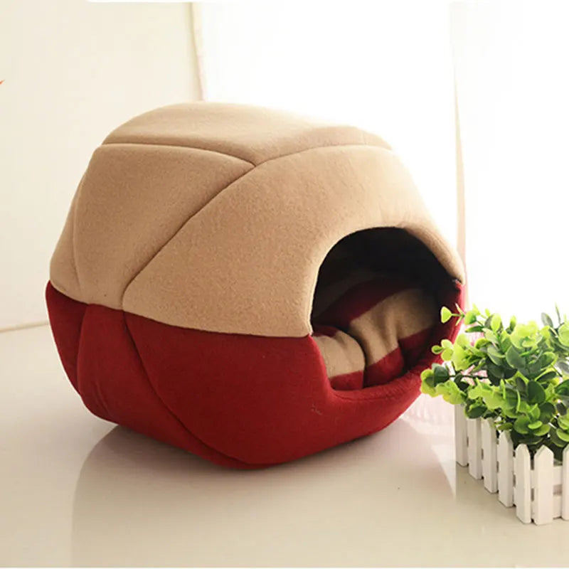 Foldable Soft Warm Animal Puppy Cave Sleeping Mat