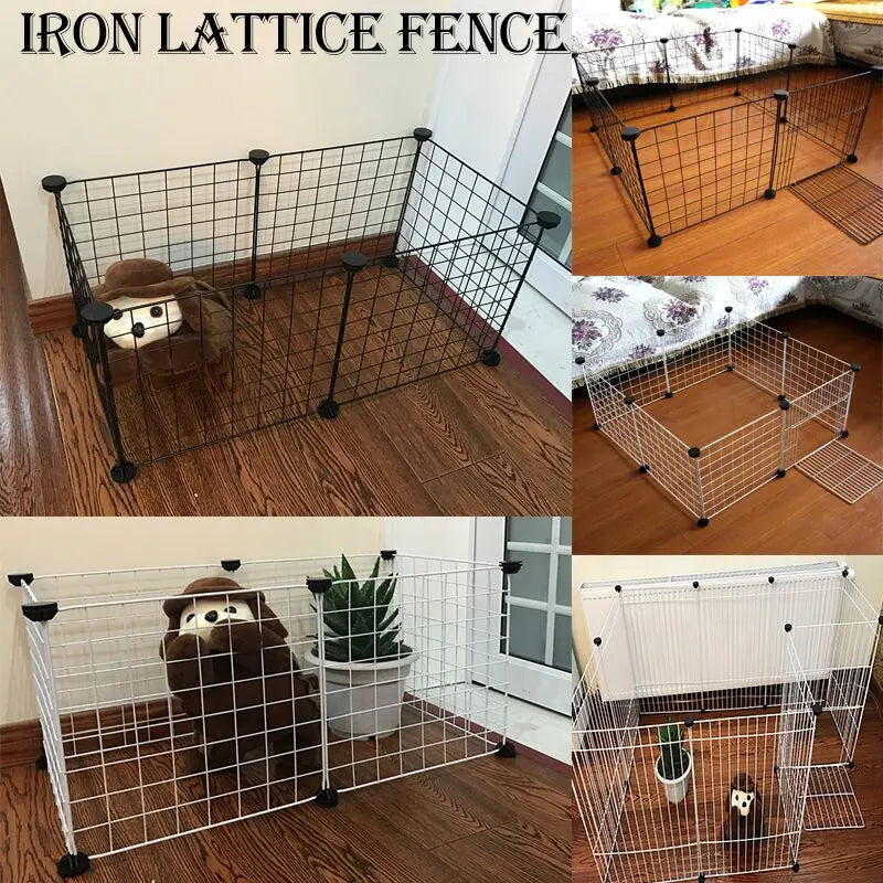 Iron Fence Puppy Kennel House Exercise