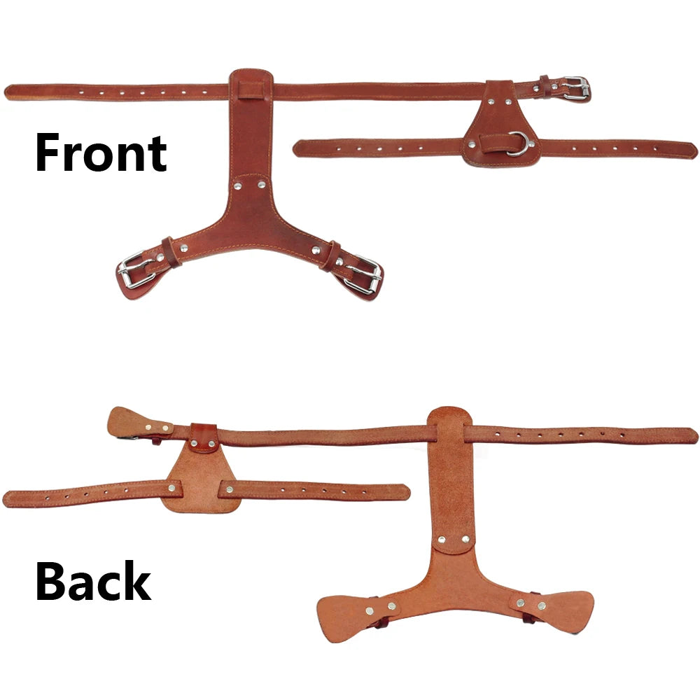 Brown Leather Adjustable Straps for Dog