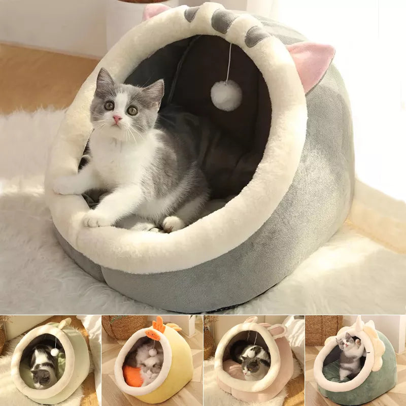 Warm Pet Basket Cozy Cat House