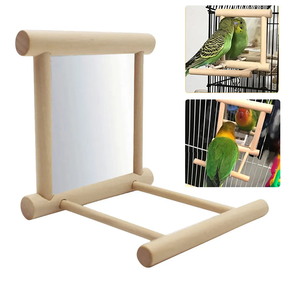 Wooden Interactive Play Toy With Perch