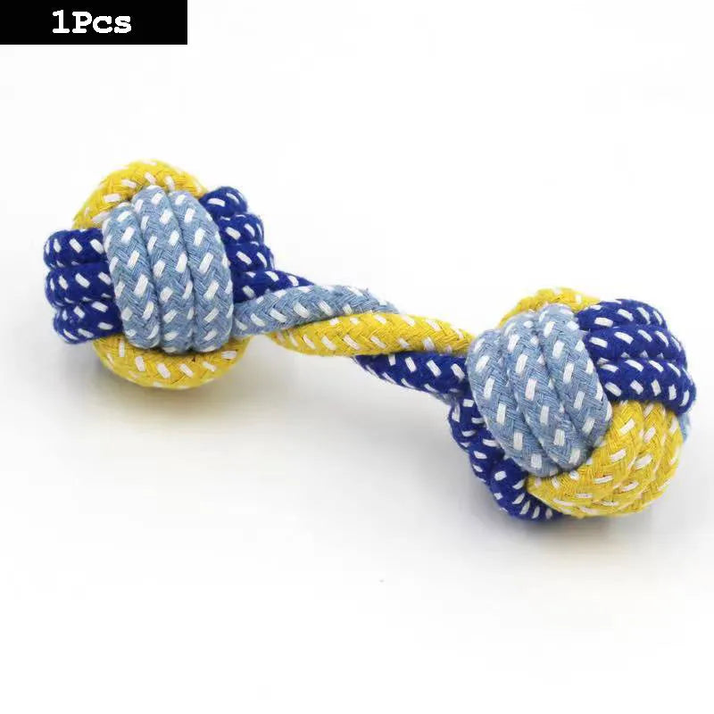 Cotton Rope Dumbbell Puppy Cleaning Teeth Chew Toy