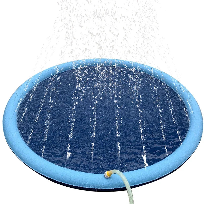 Summer Pet Swimming Pool Inflatable Water Sprinkler Pad