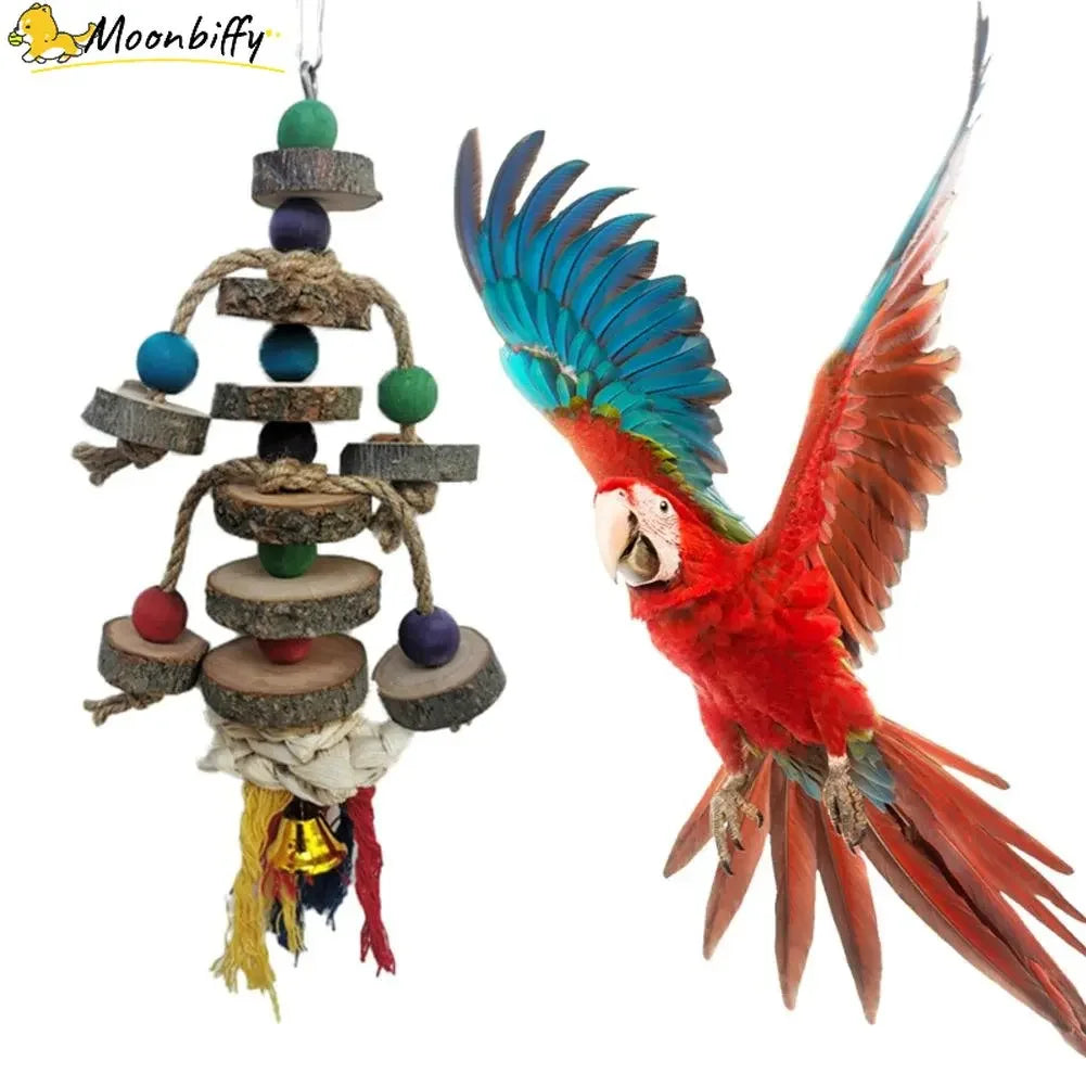 Safe Parrot Chew Toy with Hook