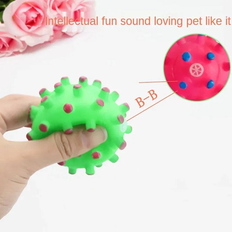 Spike Ball Sounding Toy For Dogs