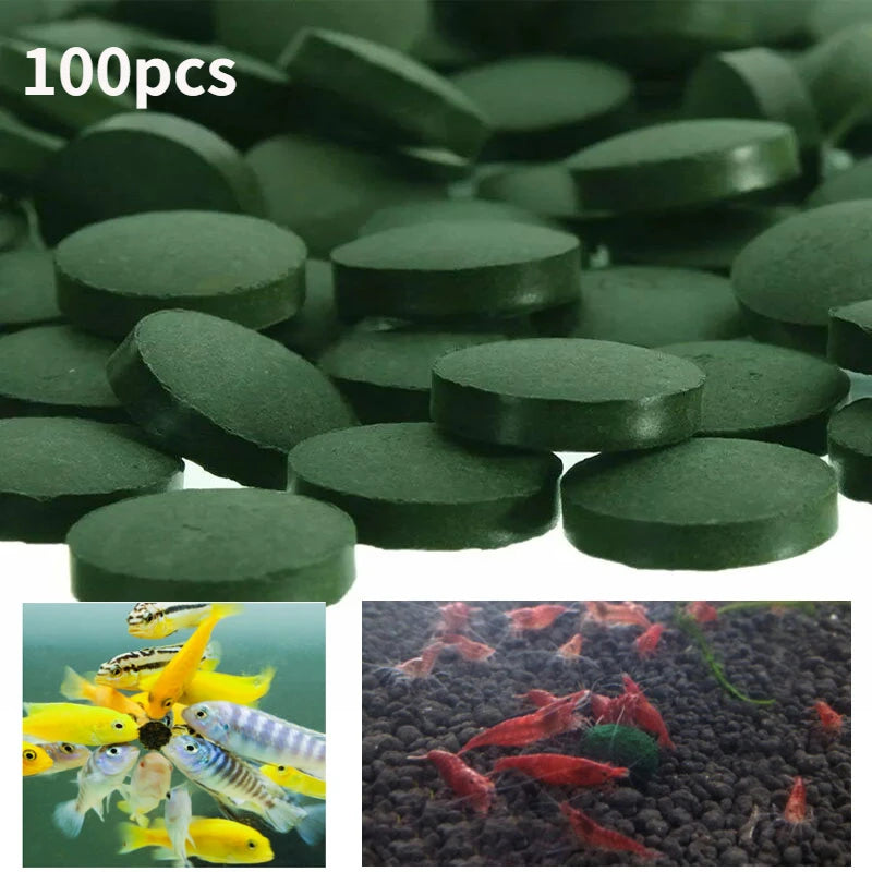 Fish Food Spirulina Tablets Enrichment