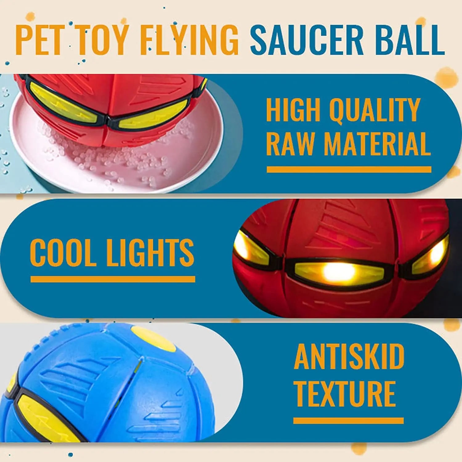 Durable Soft Rubber Interactive Throwing Ball