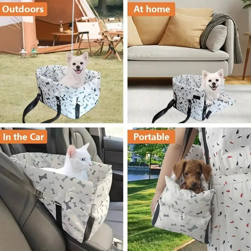 Oxford Waterproof Fashion Print Dog Car Seat