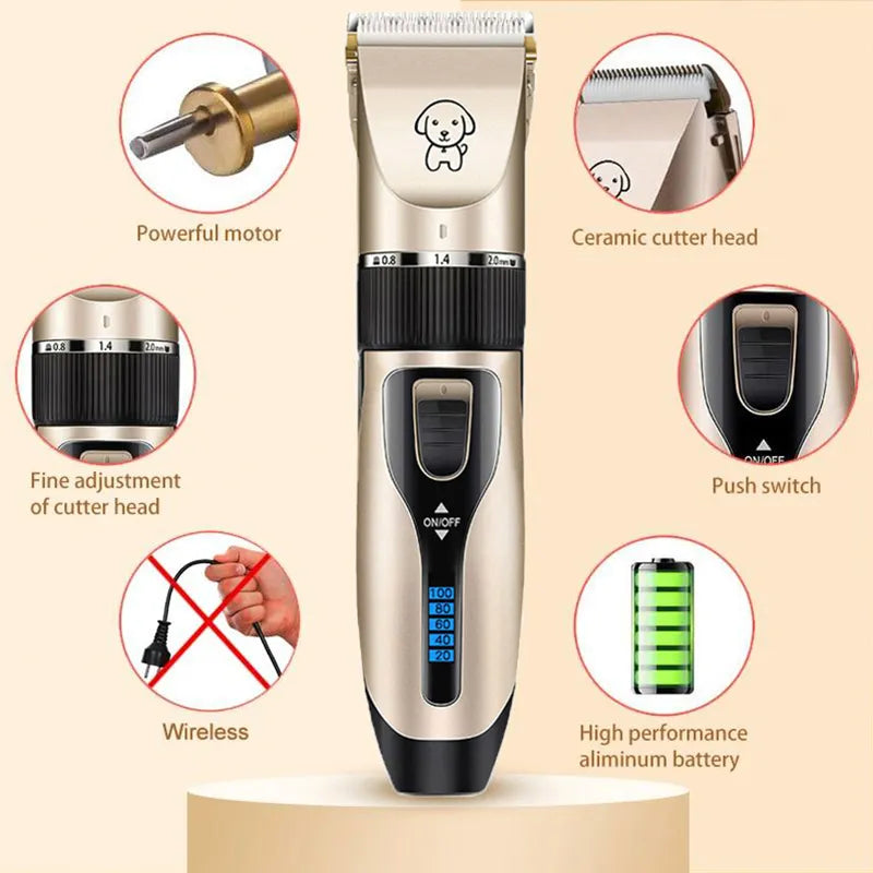 Hair Clippers Grooming Haircut Trimmer For Pet