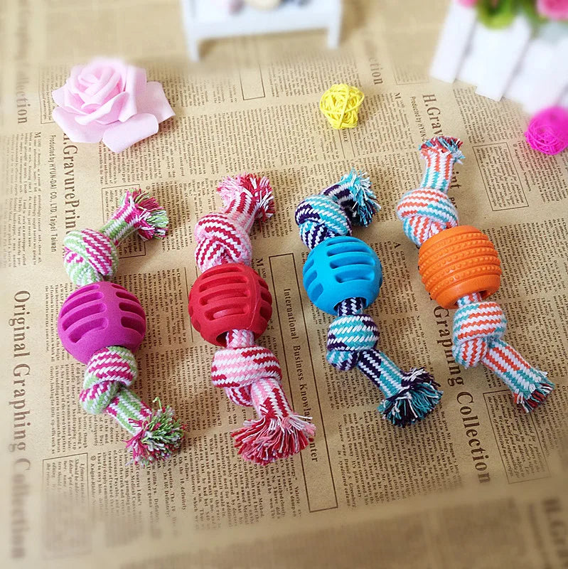 Double Knot Cotton Rope Toy For Dog