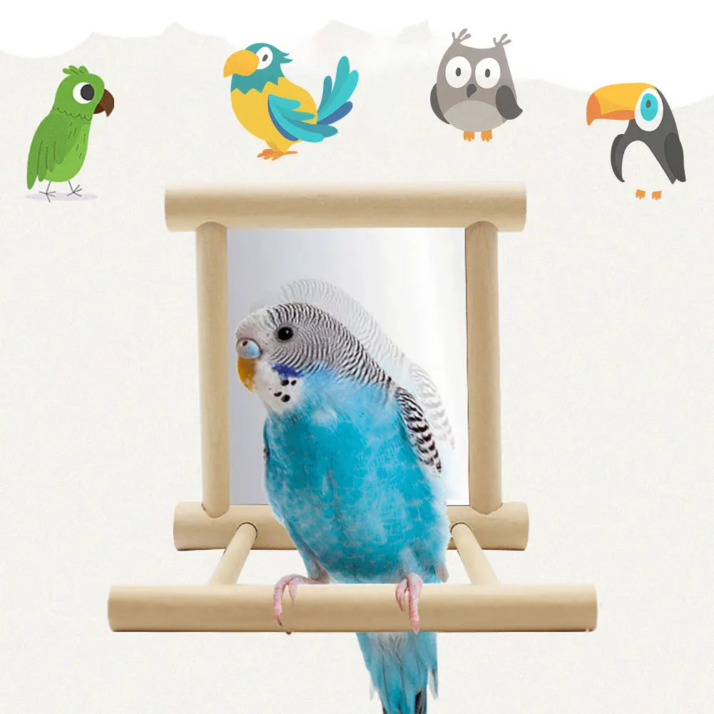Wooden Interactive Play Toy With Perch