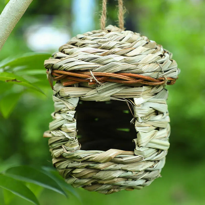 Straw Bird Nest Cage