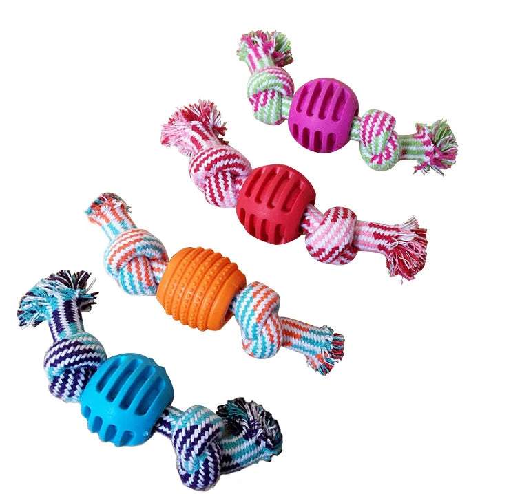Double Knot Cotton Rope Toy For Dog