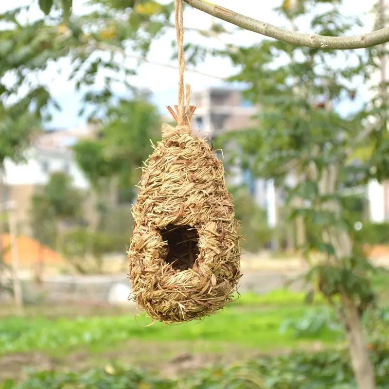 Straw Bird Nest Cage