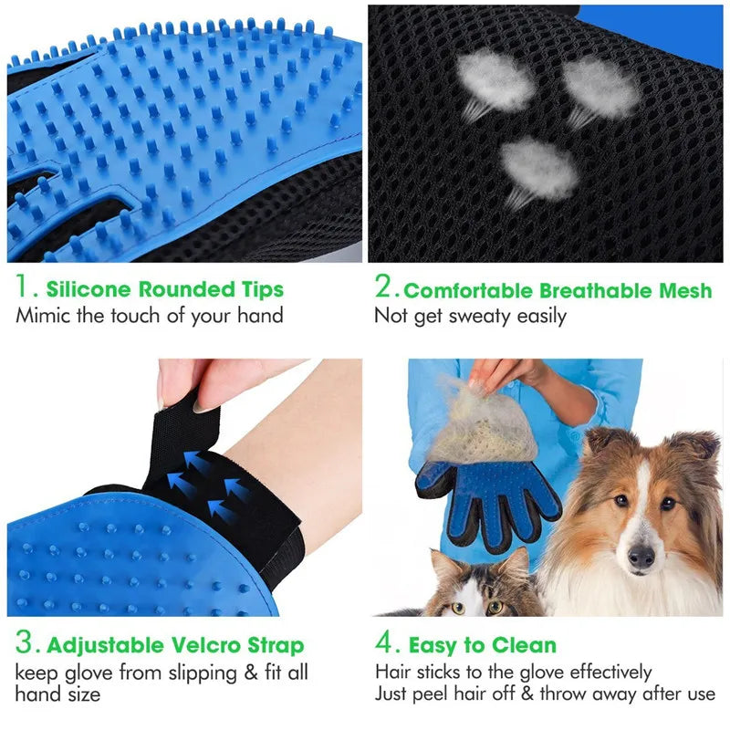 Environmental Protection Silicone Glove for Pet Massage