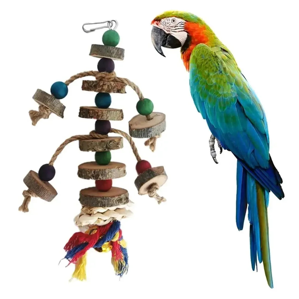Safe Parrot Chew Toy with Hook
