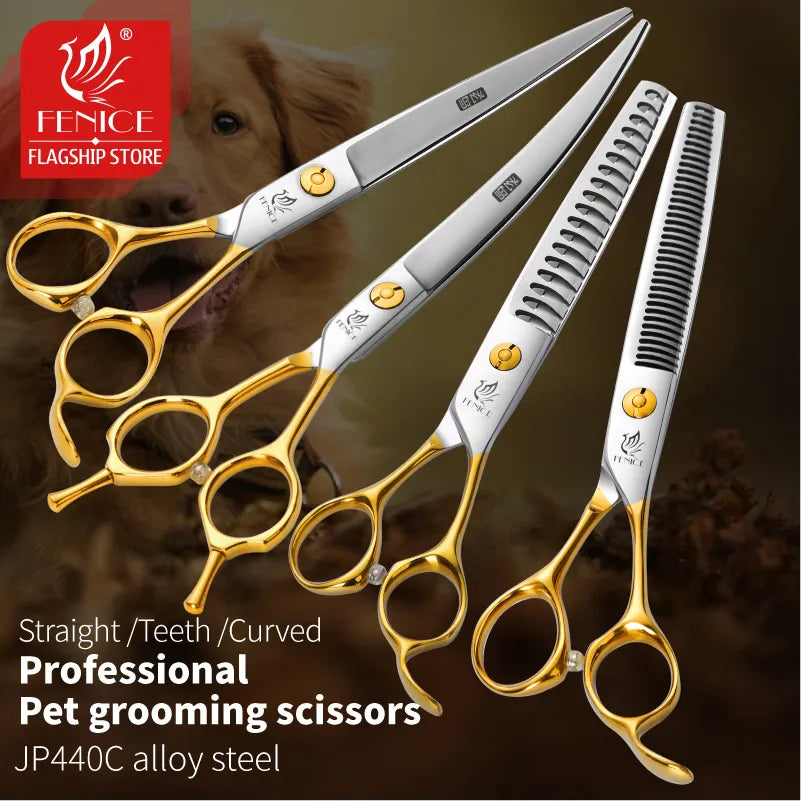 Steel Professional Pet Scissors Straight