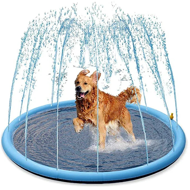 Summer Pet Swimming Pool Inflatable Water Sprinkler Pad